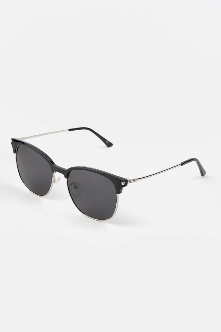 Clubmaster Sunglasses - Black - Mendeez