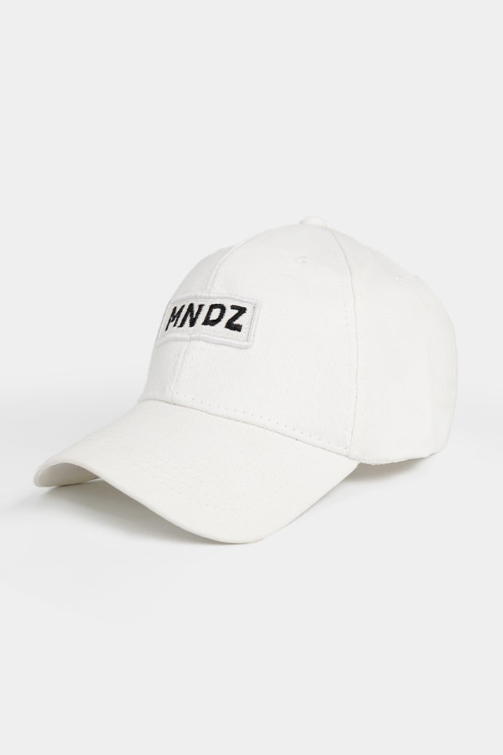 MNDZ Embroidered Cap - White - Mendeez