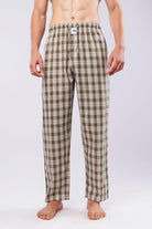 Check Woven Pajamas - Green - Mendeez