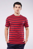 Striped T-Shirt - Red - Mendeez