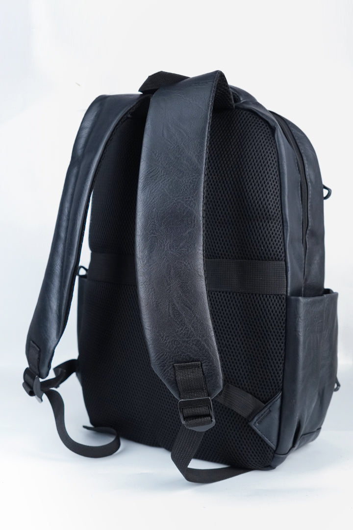 Classic Executive Leather Backpack – Onyx Black-3-MENDEEZ