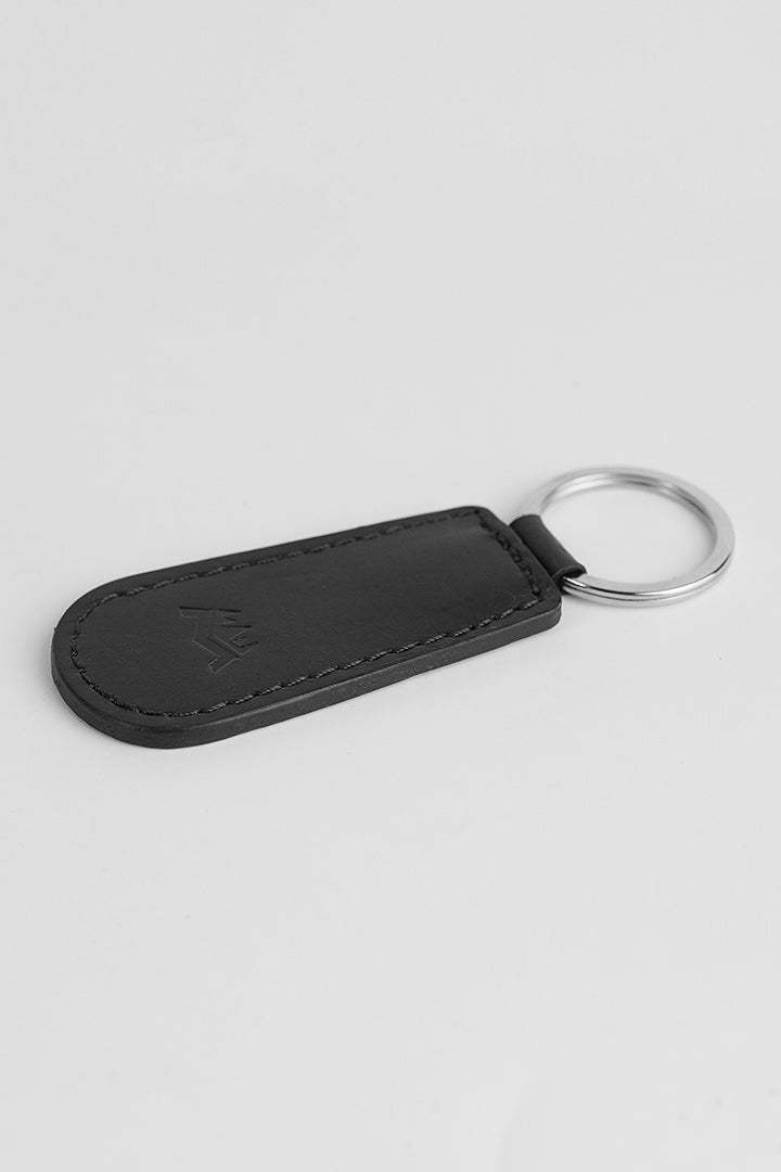 Leather Keychain - Black - Mendeez