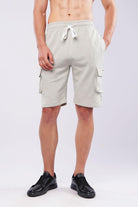 Terry Cargo Shorts - Sage Green - Mendeez