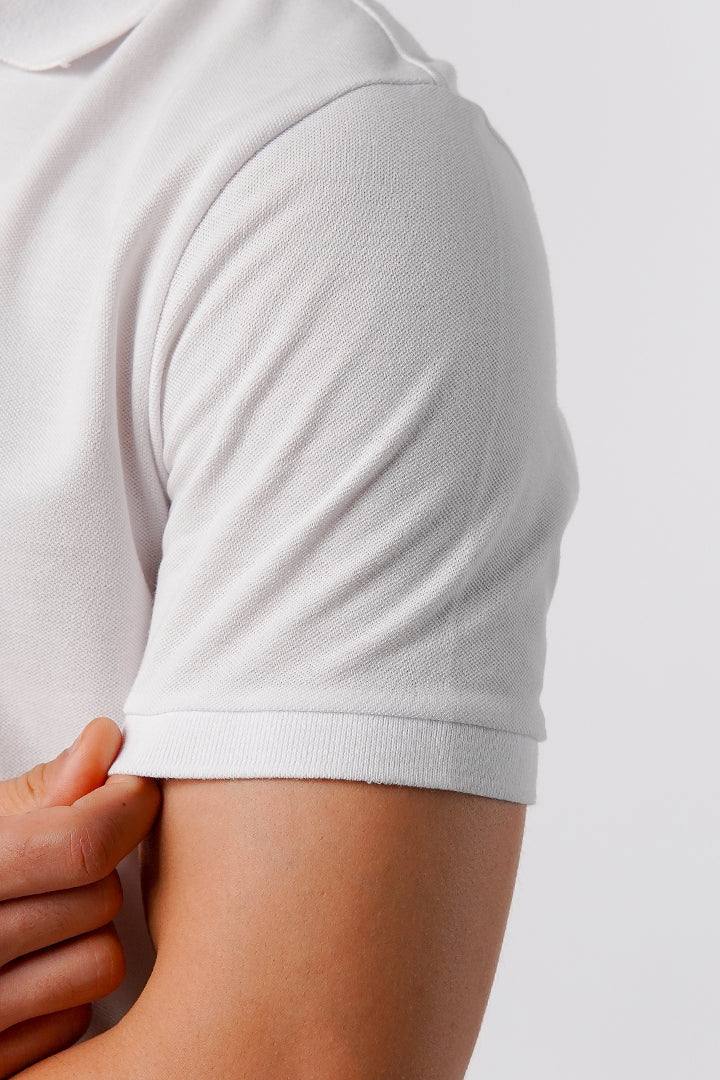Regular Fit Polo Shirt - White - Mendeez