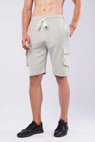 Terry Cargo Shorts - Sage Green - Mendeez