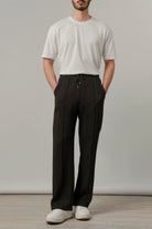 Pintex Jogger Pants - Black - FA - Mendeez