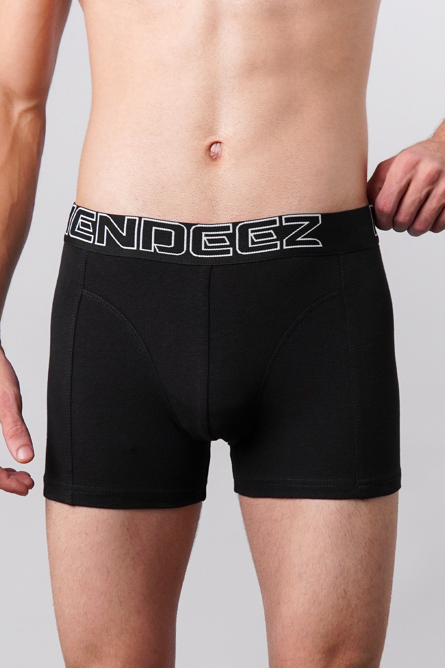 Boxer Briefs - Light Grey, Black & White Pack Of 3 - Mendeez