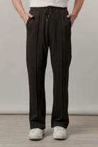 Pintex Jogger Pants - Black - FA - Mendeez