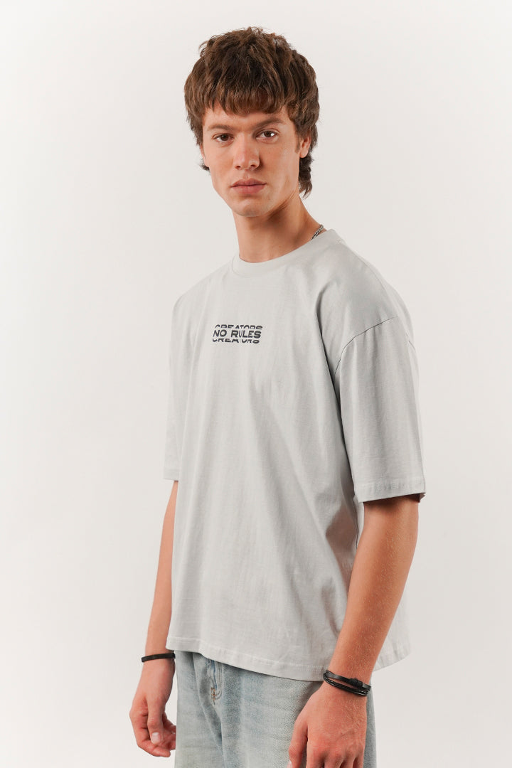 Box Fit Tee - Grey - Mendeez