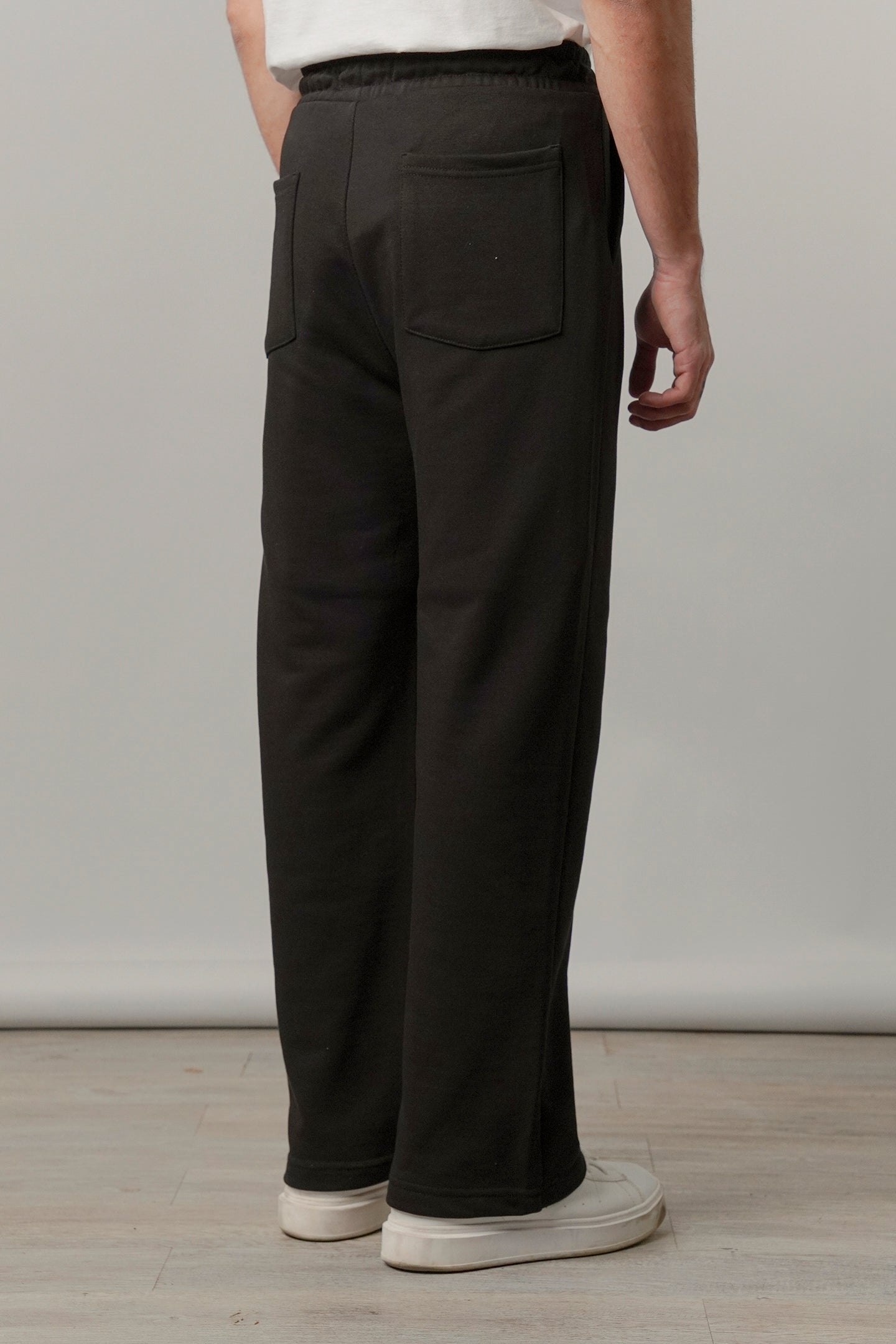 Pintex Jogger Pants - Black - FA - Mendeez