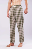 Check Woven Pajamas - Green - Mendeez