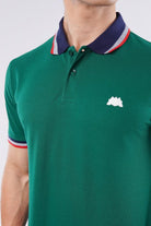 Tipping Collar Polo Shirt - Green - Mendeez