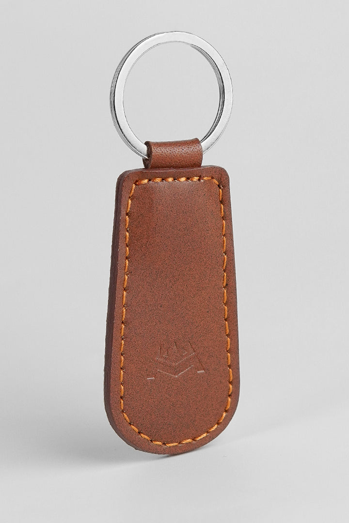 Leather Keychain - Brown - Mendeez