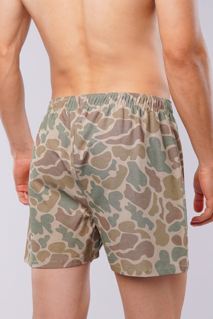Woven Boxer Shorts - Camouflage - Mendeez