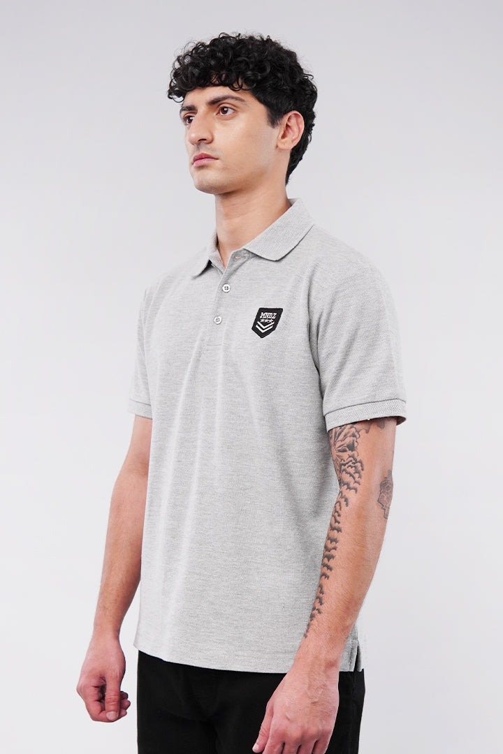Signature Polo Shirt - Heather Grey - Mendeez