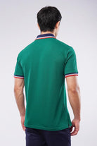 Tipping Collar Polo Shirt - Green - Mendeez