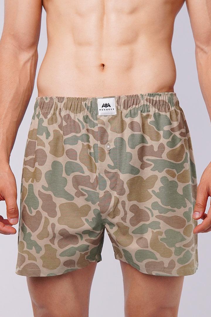 Woven Boxer Shorts - Camouflage - Mendeez