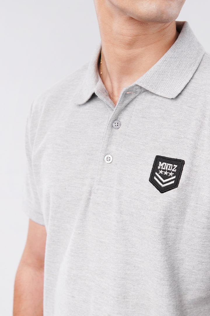 Signature Polo Shirt - Heather Grey - Mendeez