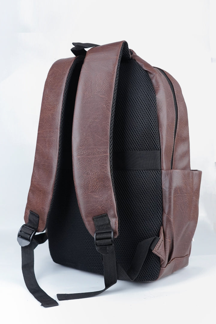 Classic Executive Leather Backpack – Vintage Brown-3-MENDEEZ
