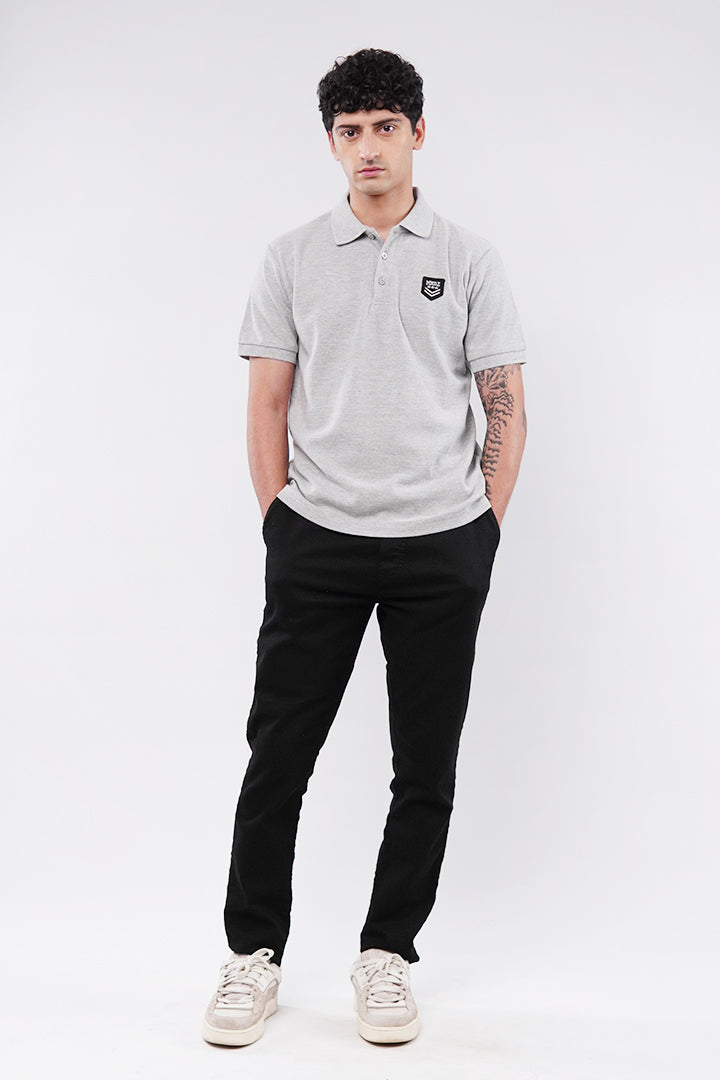 Signature Polo Shirt - Heather Grey - Mendeez