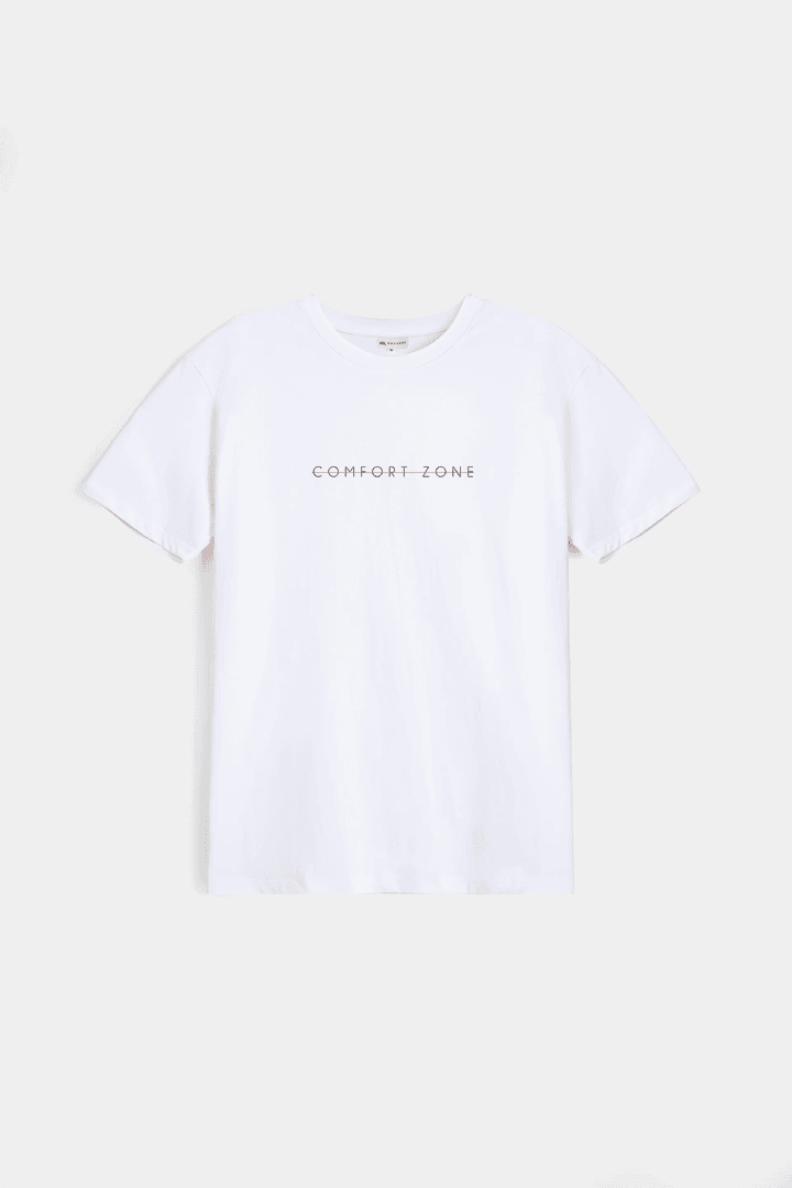 Printed Graphic T-Shirt - White - Mendeez