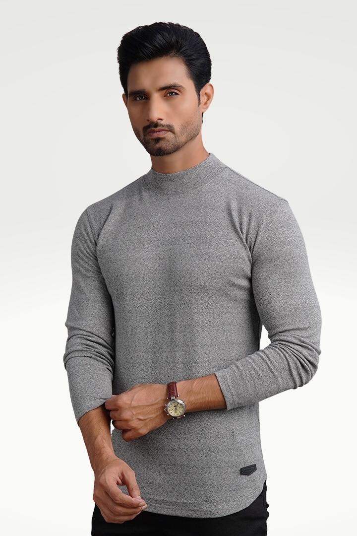 Steel Mirage Mock Neck Sweatshirt - Mendeez PK 