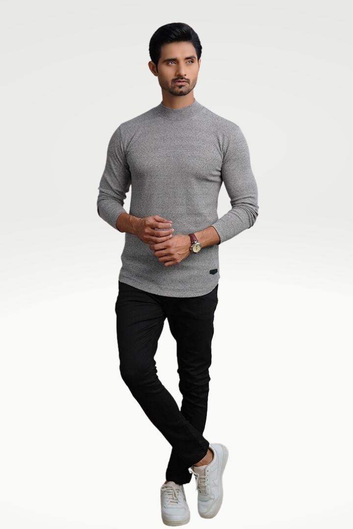 Steel Mirage Mock Neck Sweatshirt - Mendeez PK 