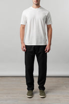 Straight Fit Linen Pants - Black - Mendeez