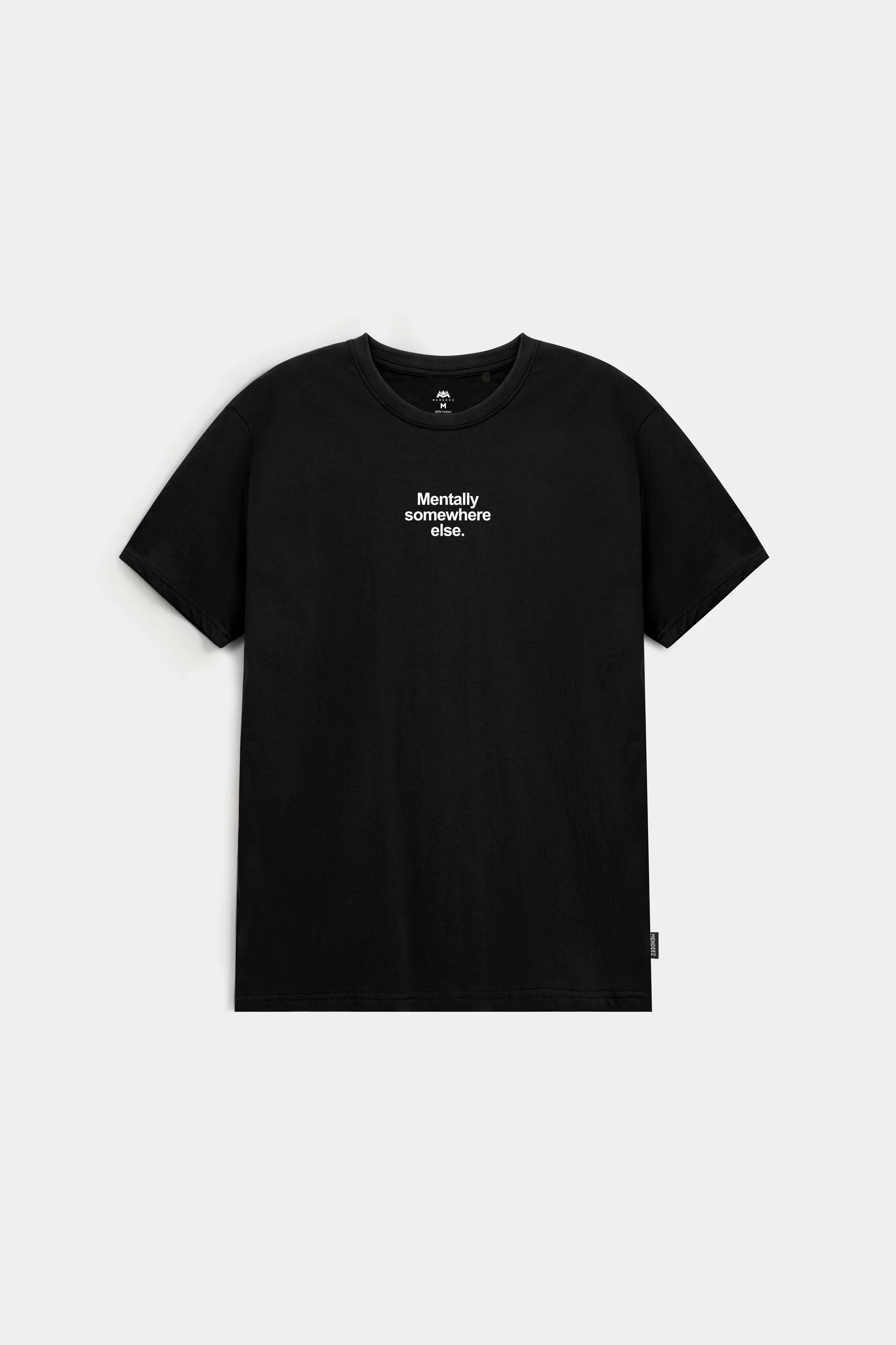 Printed Graphic Tee - Black - Mendeez