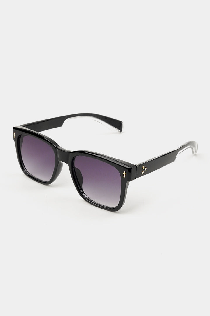 Rectangle Sunglasses - Black - Mendeez