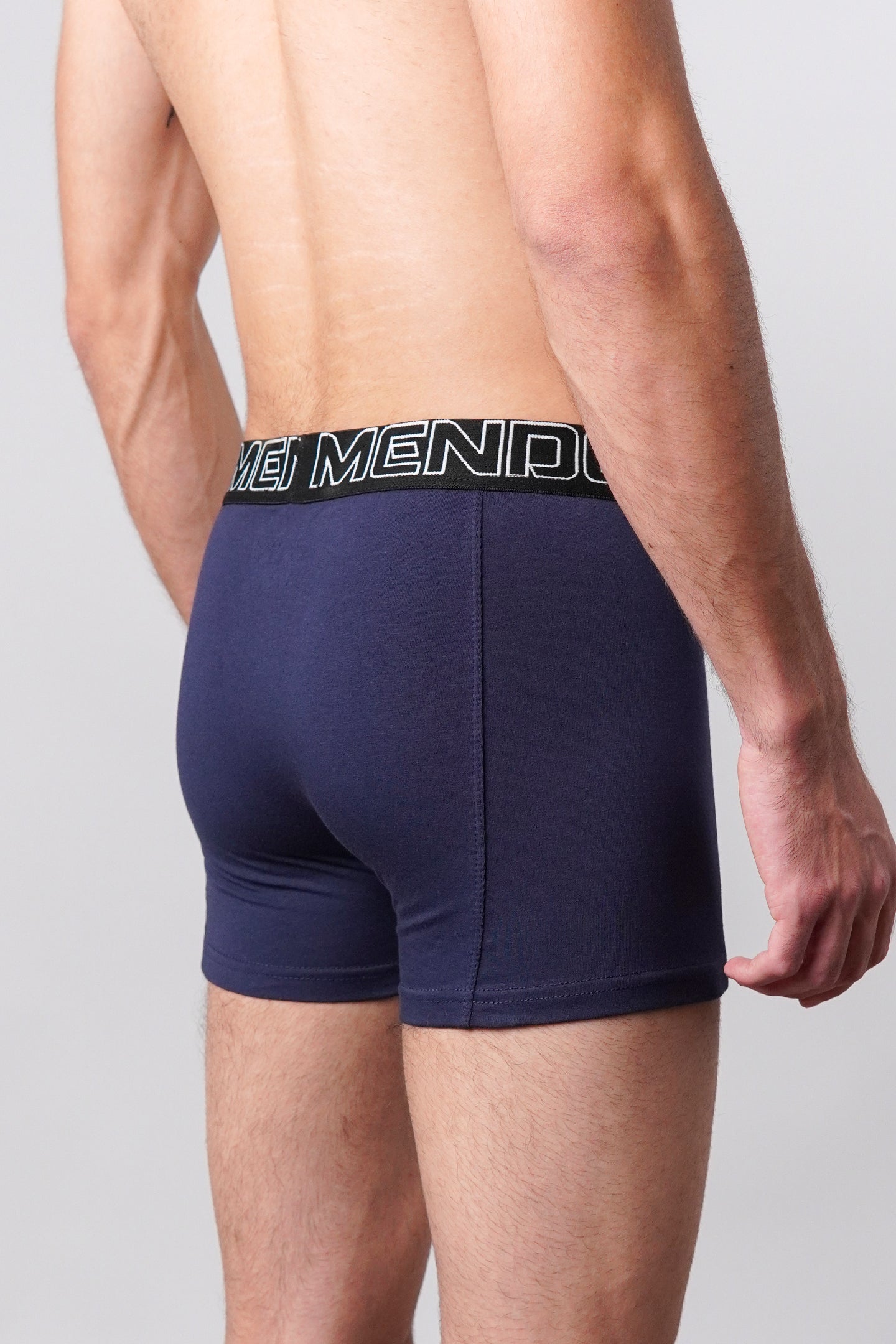 Boxer Briefs - Grey, Black & Navy Blue Pack Of 3 - Mendeez