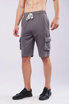 Terry Cargo Shorts - Dark Grey - Mendeez