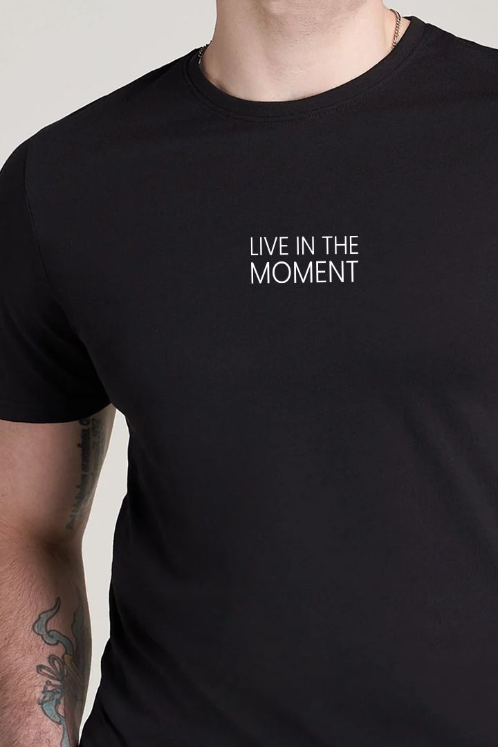 Printed Graphic Tee - Black - Mendeez