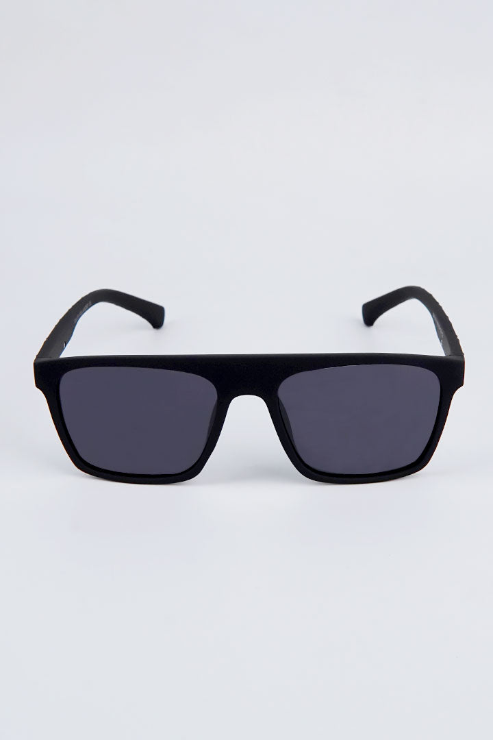 Classic Square Sunglasses - Black - Mendeez