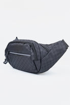 Checkerboard Waist Bag - Black-1-MENDEEZ