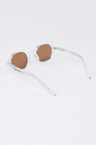 Transparent Round Sunglasses - Brown - Mendeez PK 