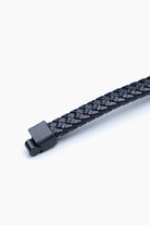 Textured Black Braided Bracelet-2-MENDEEZ