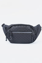 Checkerboard Waist Bag - Black-2-MENDEEZ