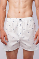 Woven Boxer Shorts - Blue Pineapple - Mendeez