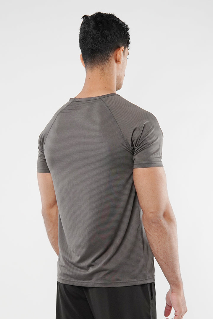 Striped T-Shirt - Grey - Mendeez