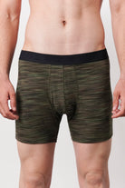 Printed All Day Boxers - Olive Green - Mendeez