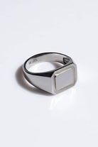 Rectangle Signet Ring - Grey - Mendeez