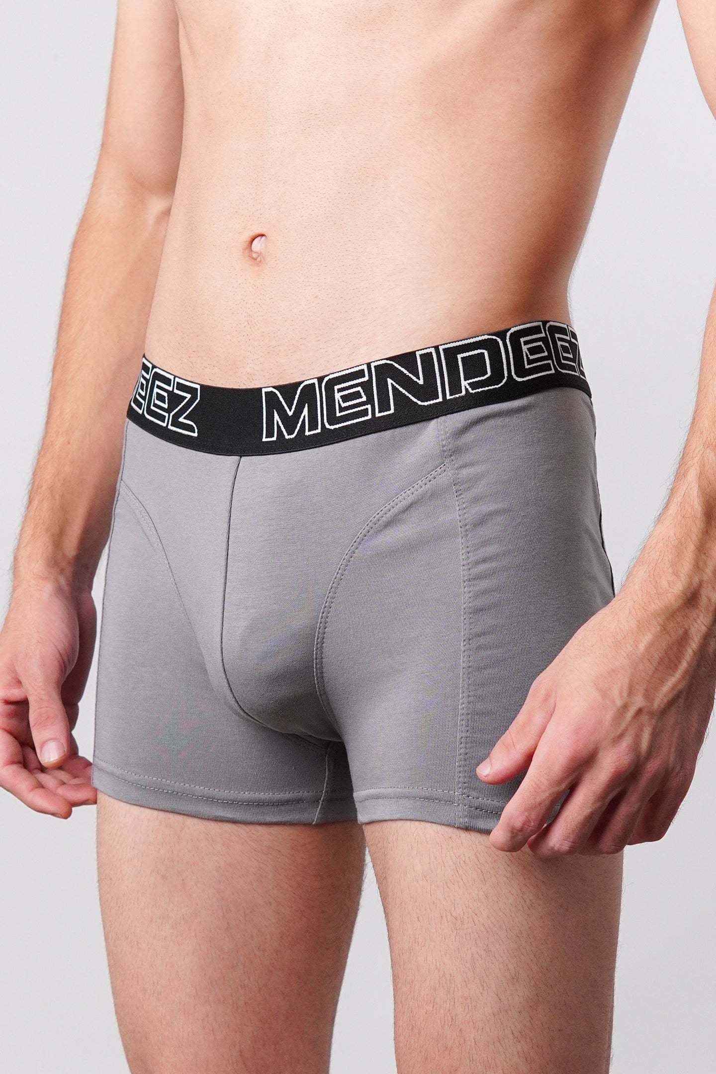 Boxer Briefs - Grey, Black & Navy Blue Pack Of 3 - Mendeez