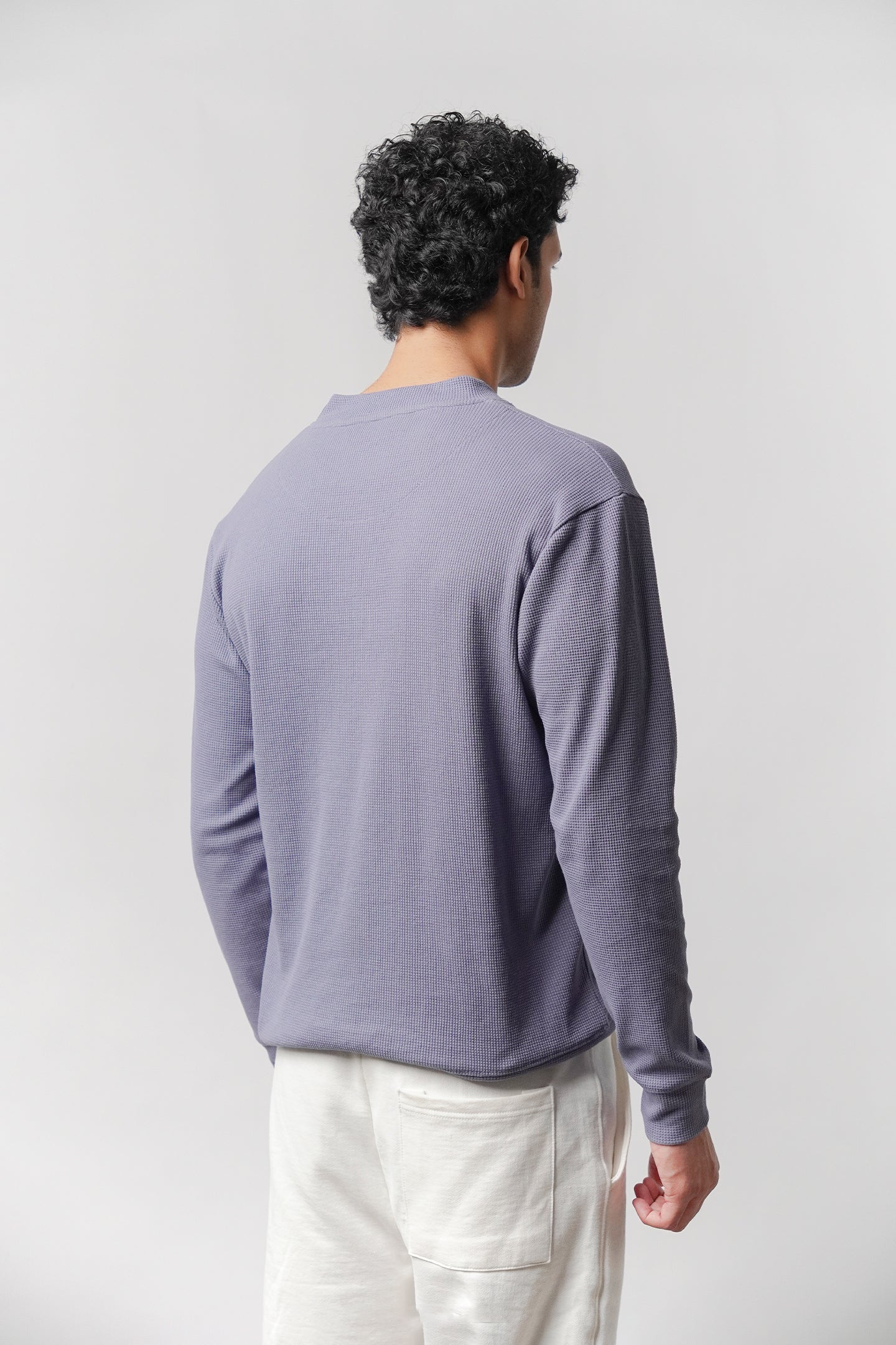 Mock Neck Sweatshirt - Lilac - Mendeez
