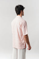 Knitted Cuban Shirt - Powder Pink - Mendeez