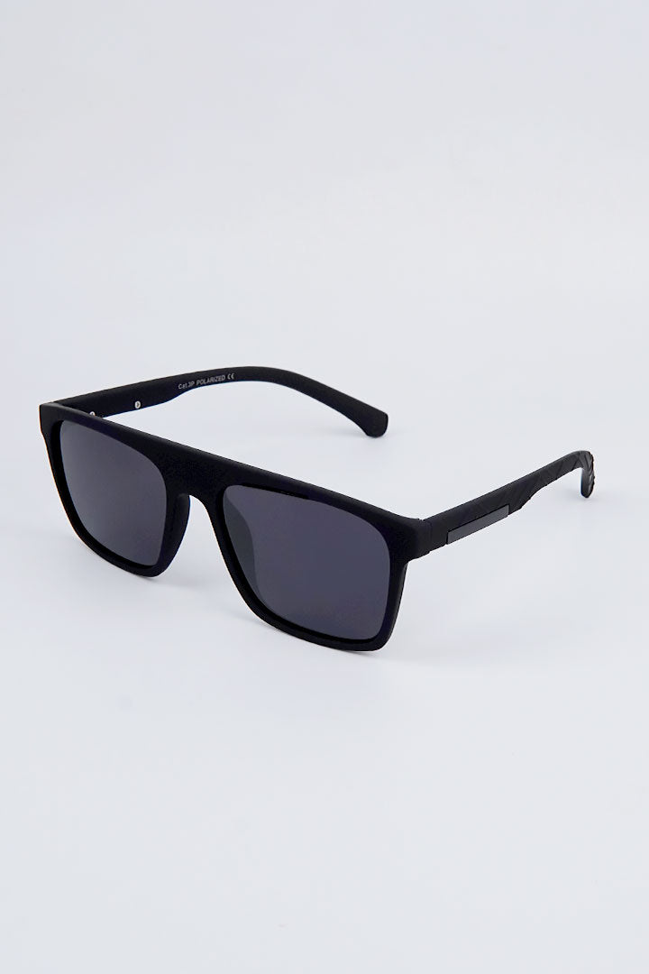 Classic Square Sunglasses - Black - Mendeez