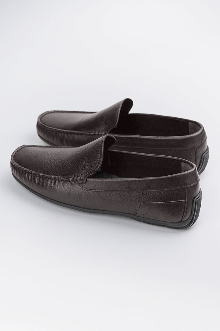 Classic Loafer Shoes - Brown - Mendeez