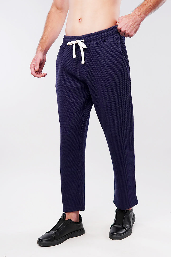 Thermal Jogger Pants - Navy Blue - Mendeez