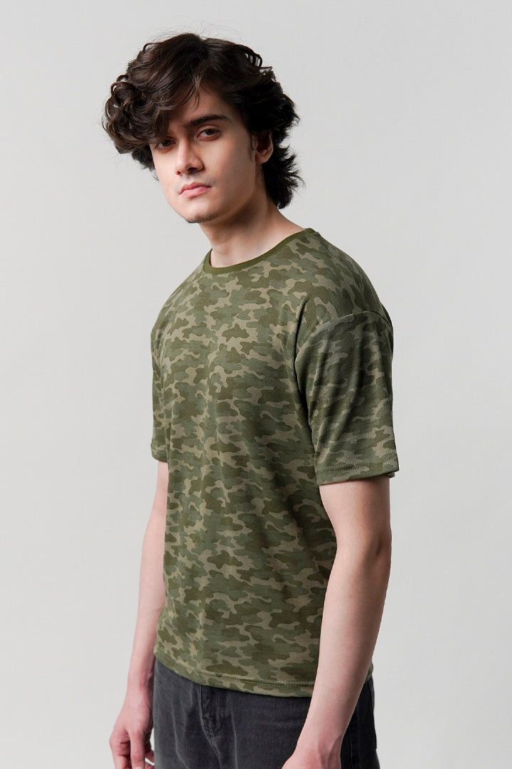 Printed T-Shirt - Camouflage - Mendeez