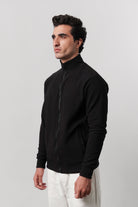 Stand-Up Collar Jacket - Black - Mendeez